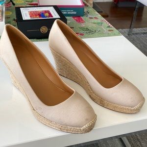J Crew beige espadrilles size 9